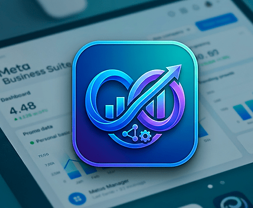 Business analytics and growth icon for data analysis and performance tracking.