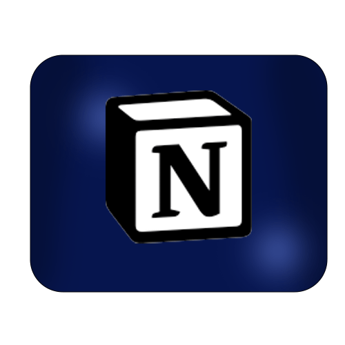 Notion app icon representing digital organization and productivity tools.